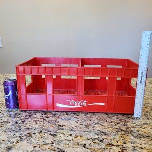 Vintage Coca-Cola Coke 2L Liter Bottles Carrying Crate Plastic Tray soda pop red